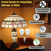 18" SHADE DOUBLE TIFFANY LAMP