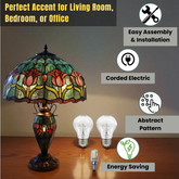 16" DOUBLE TIFFANY LAMP