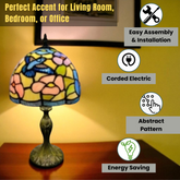 8" SHADE TIFFANY LAMP