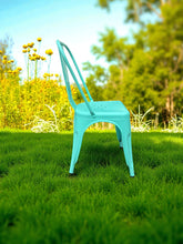 85CM GREEN METAL DINING CHAIR