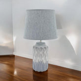 43CM HAND FINISHED LAMP AND SHADE