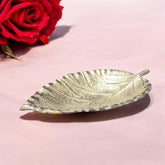 15CM NICKEL PLATED LEAF
