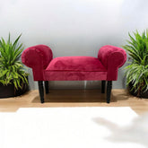RED VELVET WINDOW SEAT