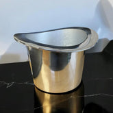 30CM ALUMINIUM GENTLEMAN HAT CHAMPAGNE BUC