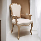 98CM LINEN FABRIC LOUIS CHAIR