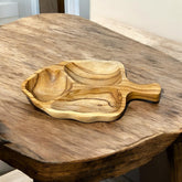 25CM TEAK ROOT ACORN BOWL