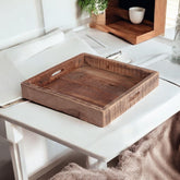 50CM RECLAIMED SQUARE WOODEN TRAY