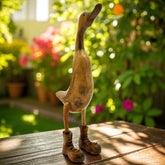 70CM POLISHED DUCK WITH BOOTS