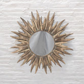 86CM ROUND METAL MIRROR