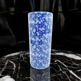 18" BLUE WHITE UMBRELLA STAND