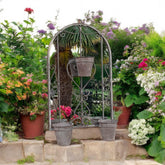 80CM WALL MIRROR WITH TRIPLE PLANTER