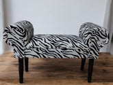 WHITE TIGER FABRIC WINDOW SEAT