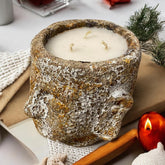 18CM BUDDHA HEAD CANDLE