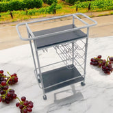 75CM METAL DRINKS TROLLEY