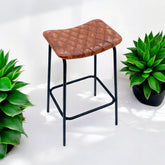 78CM LEATHER STOOL