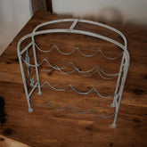 40CM 12 BOTTLE CREAM WINE HOLDER