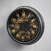 52.5CM BLACK WALL CLOCK