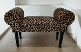 LEOPARD FABRIC WINDOW SEAT