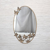 102CM OVAL METAL MIRROR