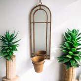 64CM WALL MIRROR WITH SINGLE PLANTER
