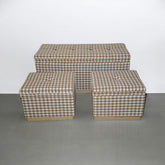 100/46/46CM SET 3 WOODEN STOOLS