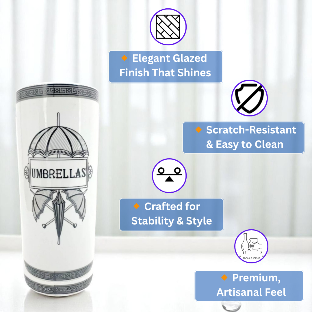 18" ROUND VICTORIAN STYLE UMBRELLA STAND