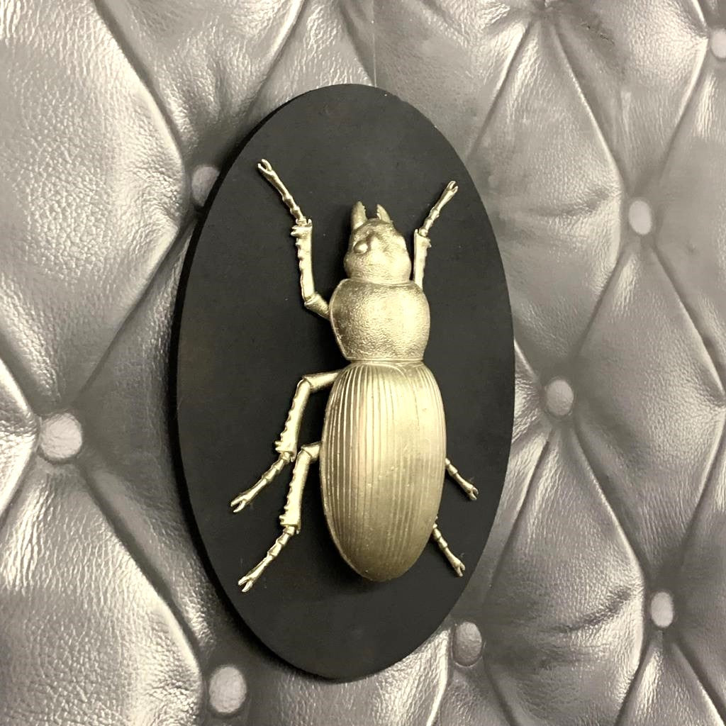 33CM INSECT WALL DECOR ON WOOD BOARD