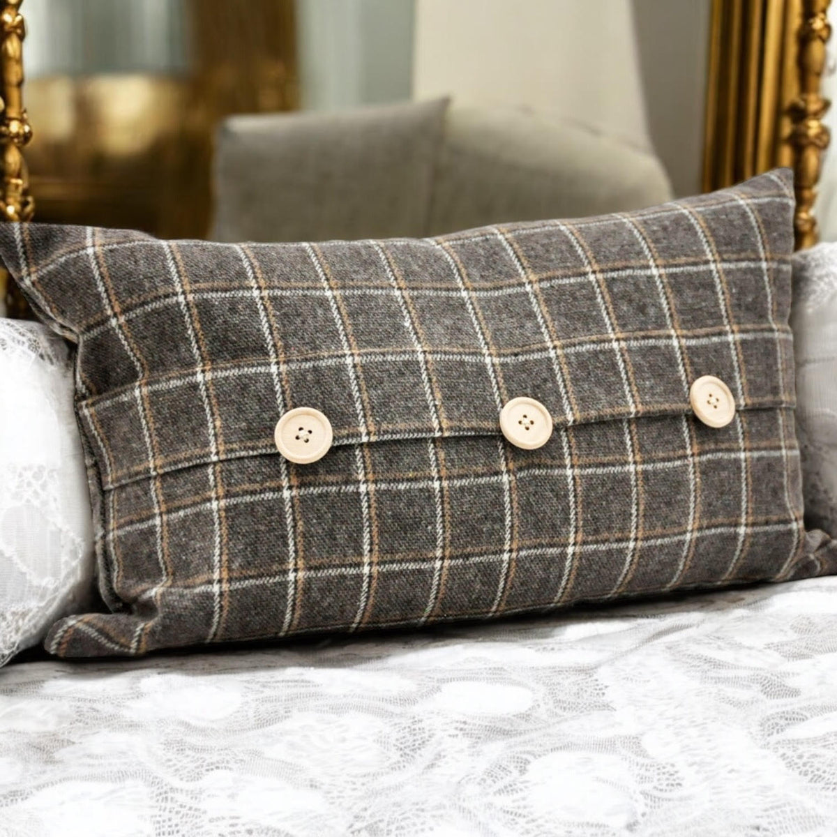 30 X 50CM BROWN VELVET CUSHION COVER ONLY