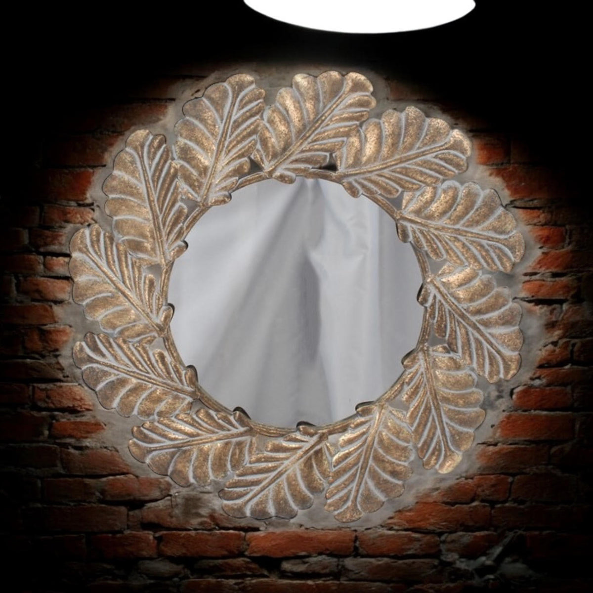 68CM ROUND METAL MIRROR