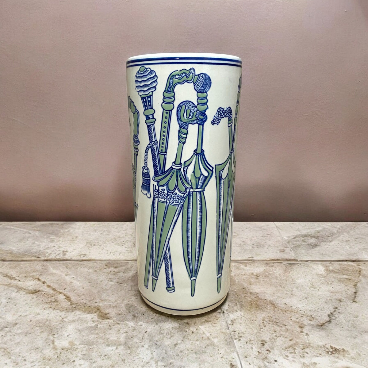 18"'GREEN UMBRELLA STAND