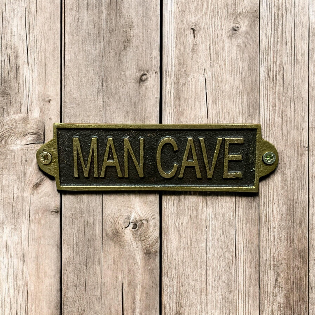 MAN CAVE METAL SIGN