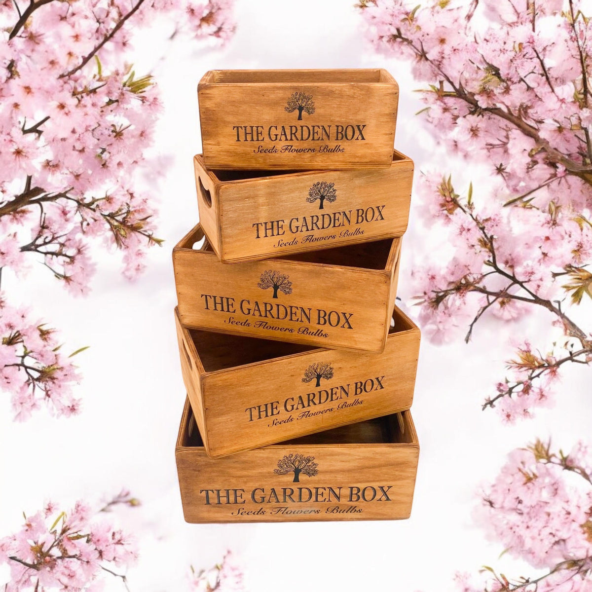 35/32/29/26/23CM SET 5 WAXED CRATES