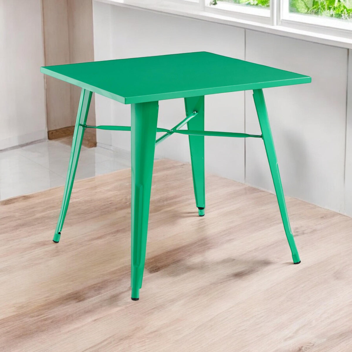 80X80X76CM GREEN METALTABLE
