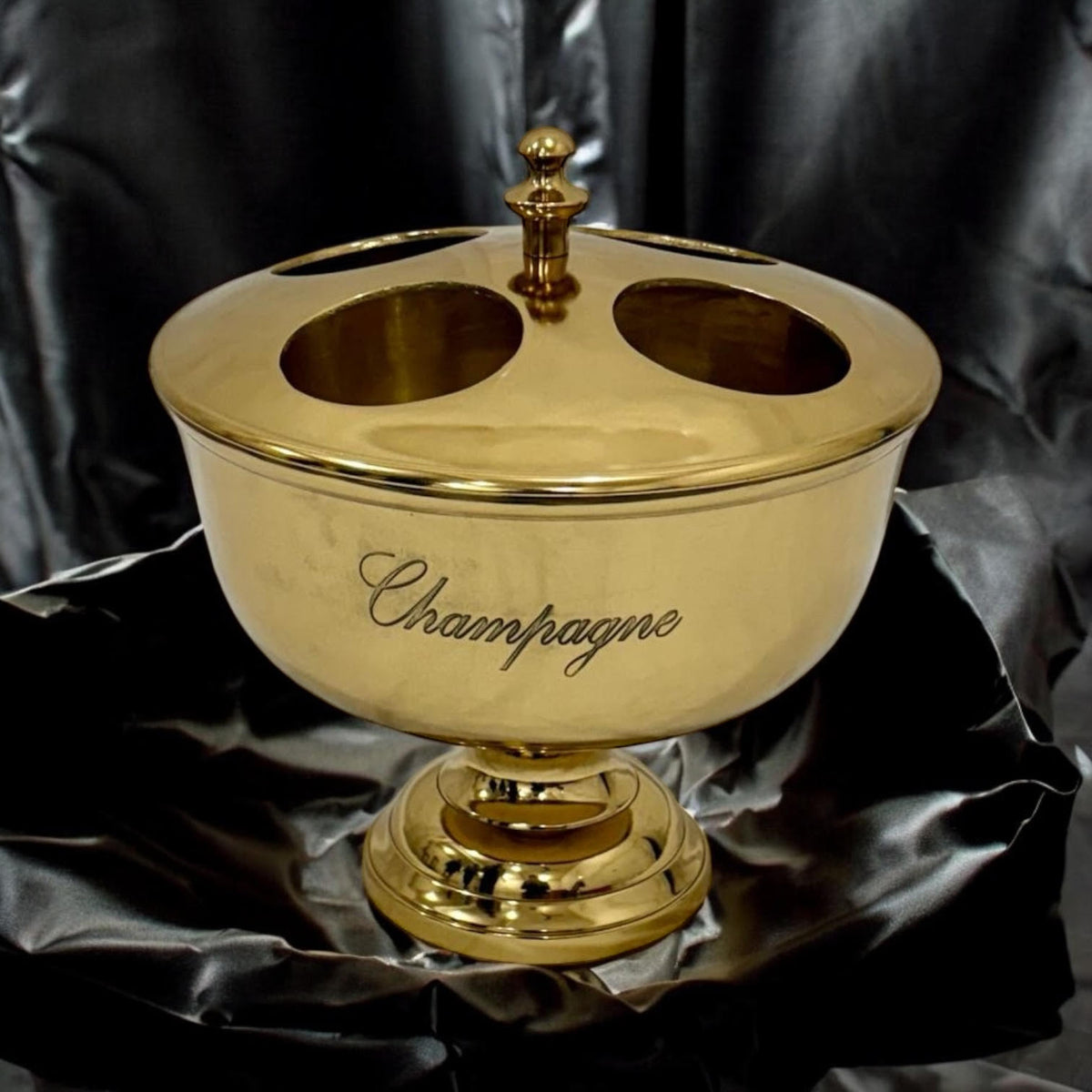 36cm GOLD 4 BOTTLE CHAMPAGNE BUCKET