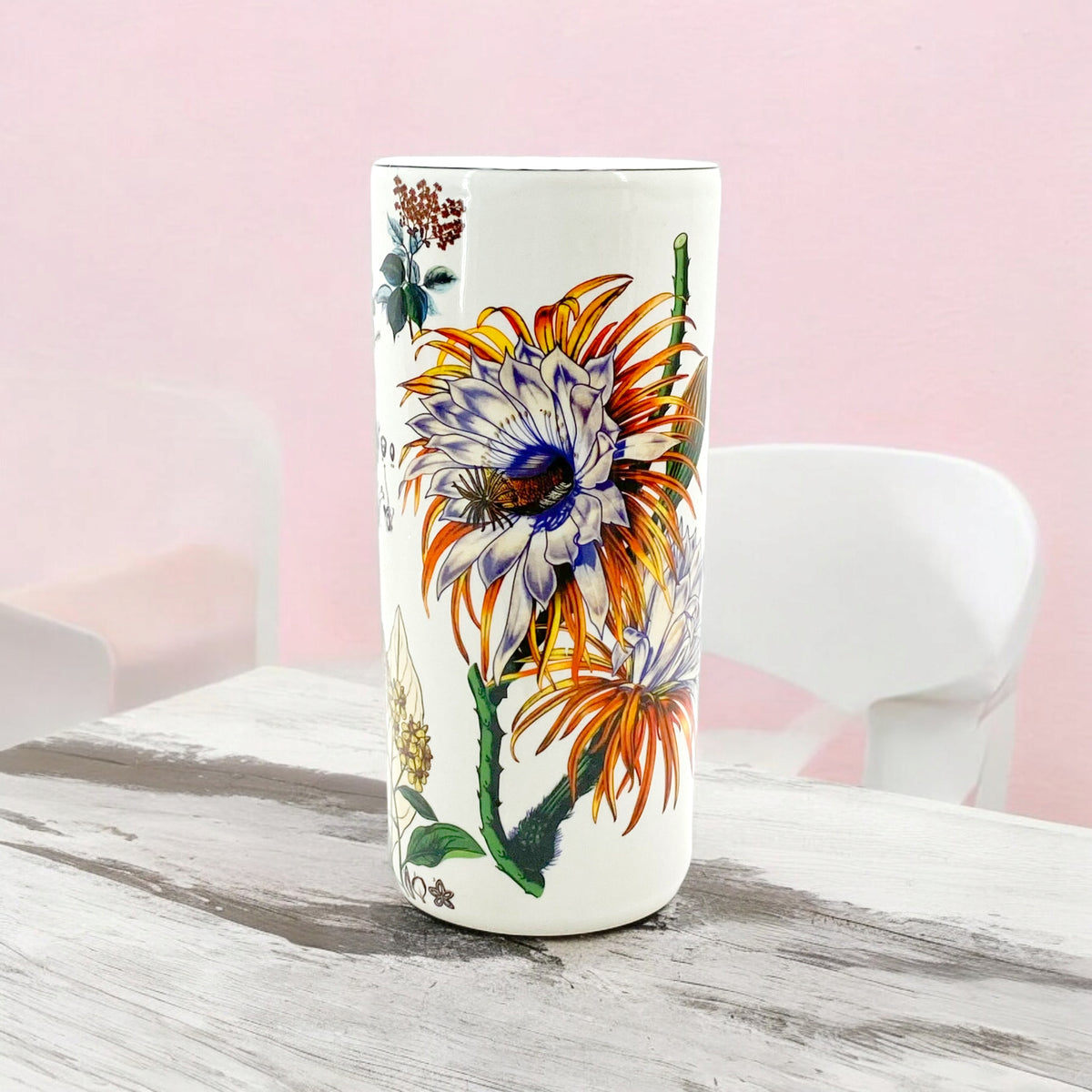 18" ROUND FLORAL UMBRELLA STAND