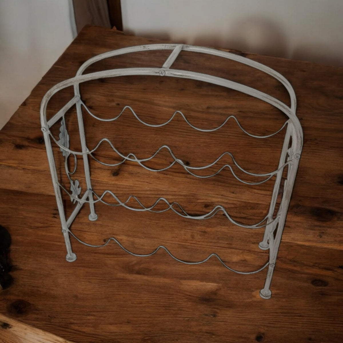 40CM 12 BOTTLE CREAM WINE HOLDER