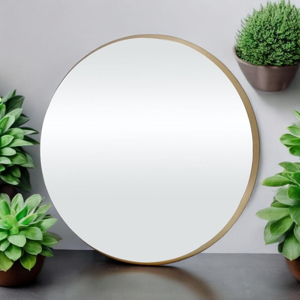 50X50CM GOLD BEVELLED MIRROR