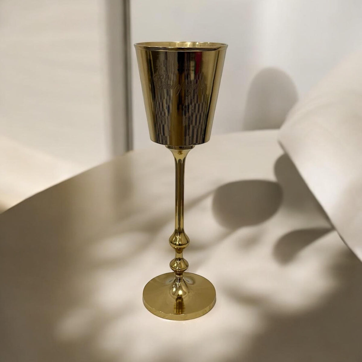 79cm GOLD FLOOR STANDING CHAMPAGNE BUCKET
