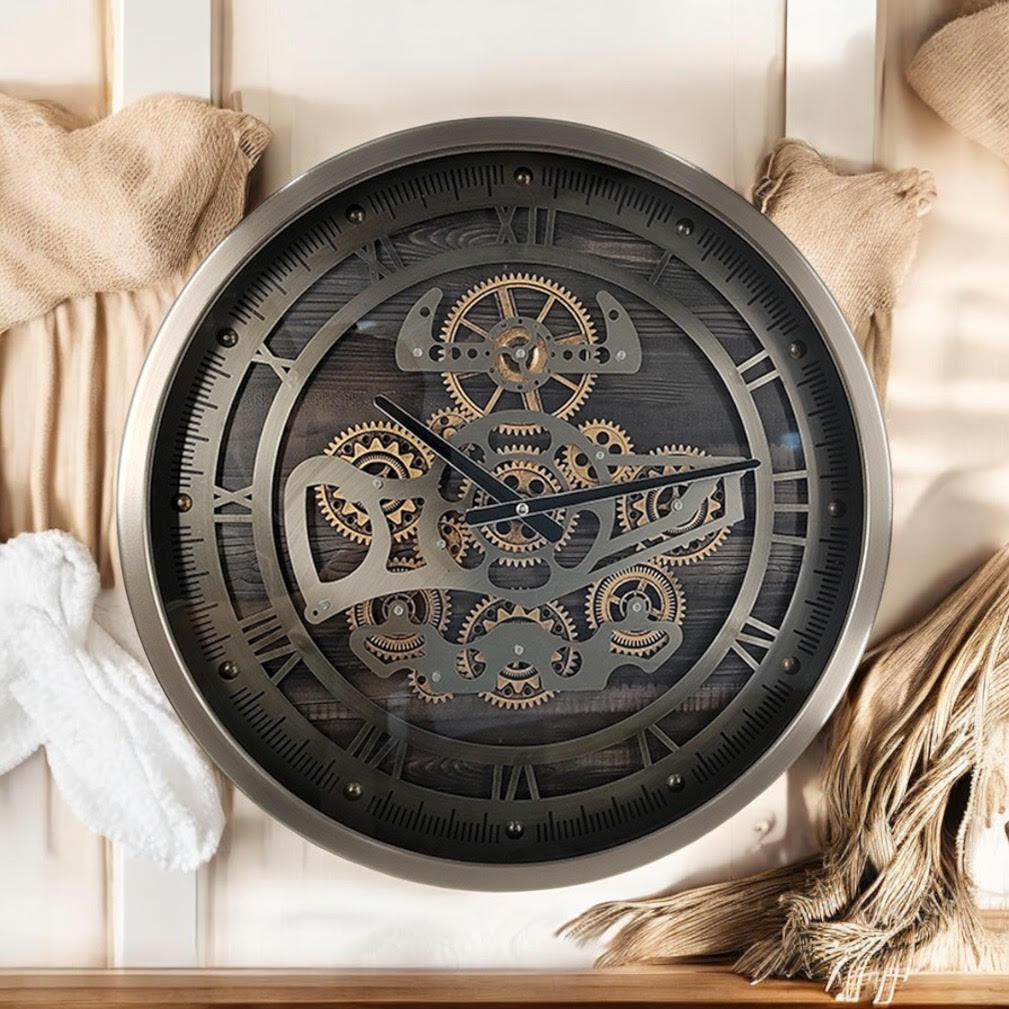 46CM GEAR CLOCK