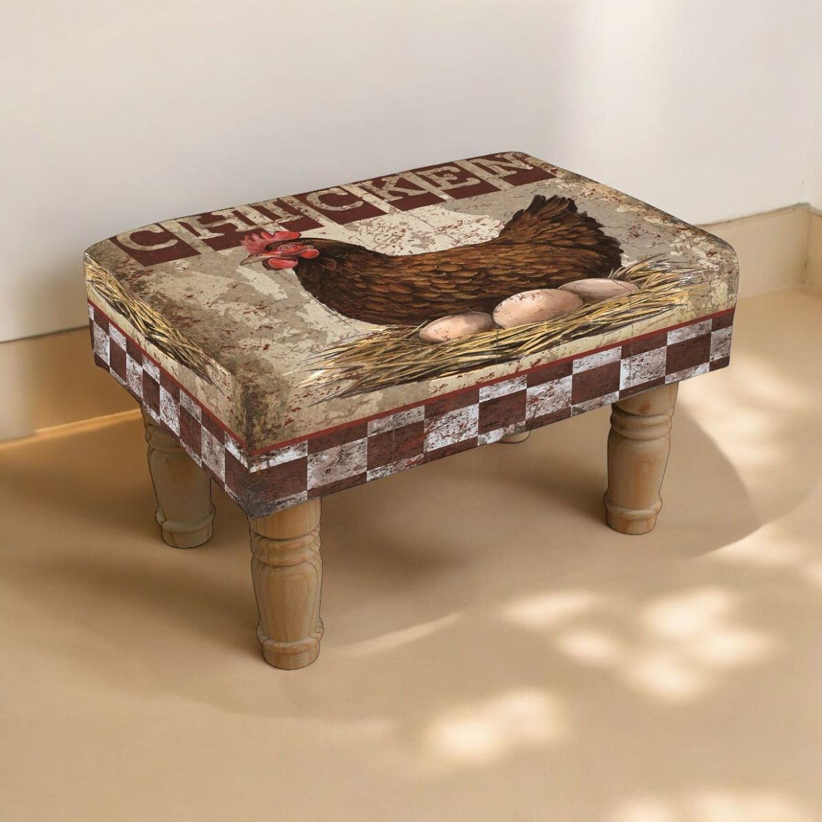 COCKEREL FOOTSTOOL