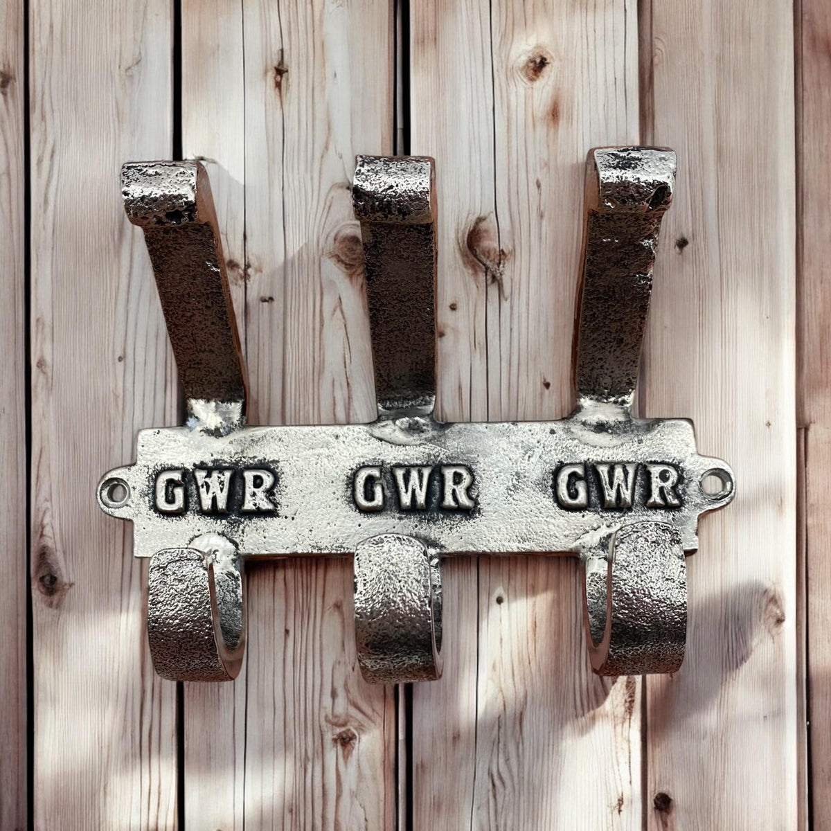 18CM NICKEL PLATED GWR WALL HOOK