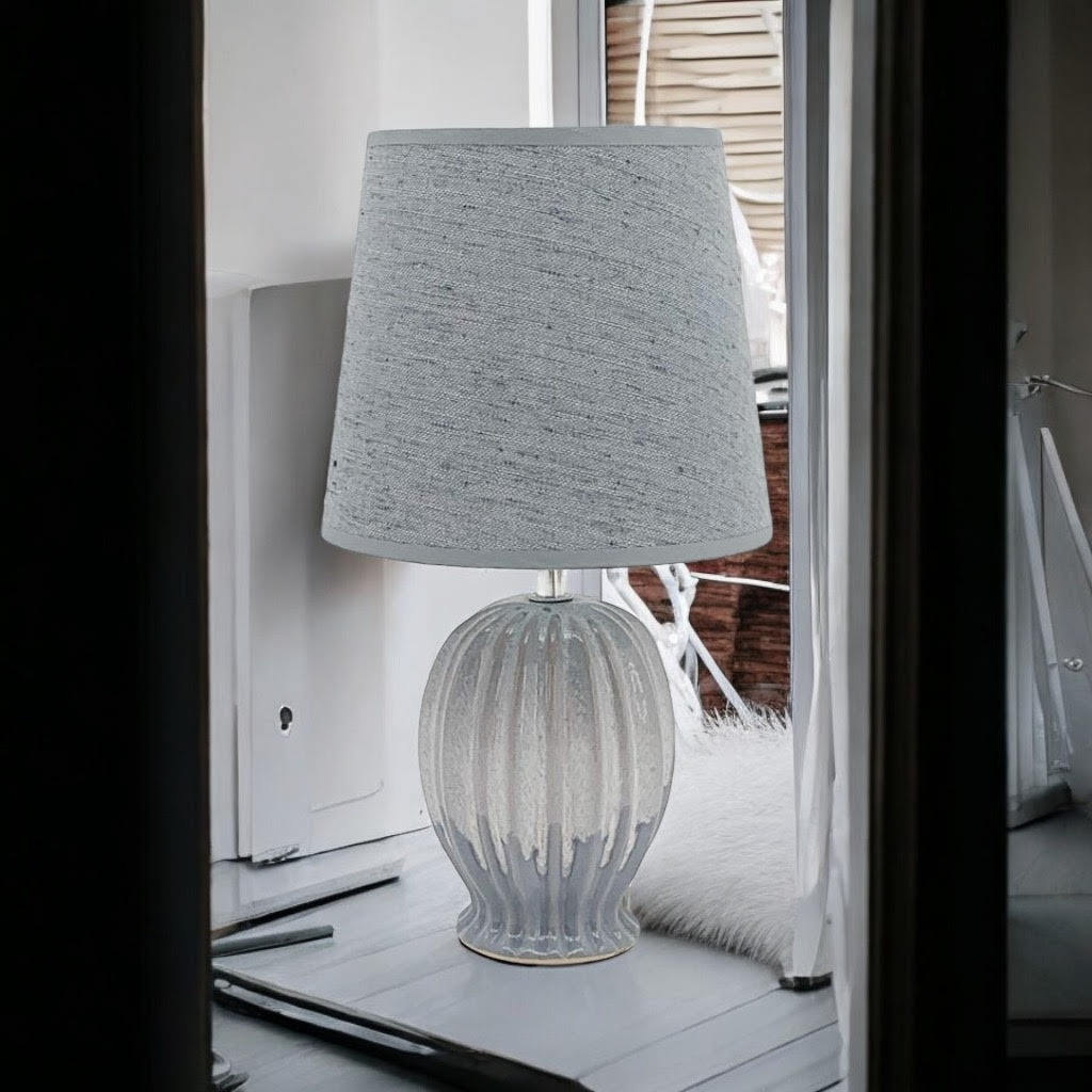 35CM HAND FINISHED LAMP AND SHADE