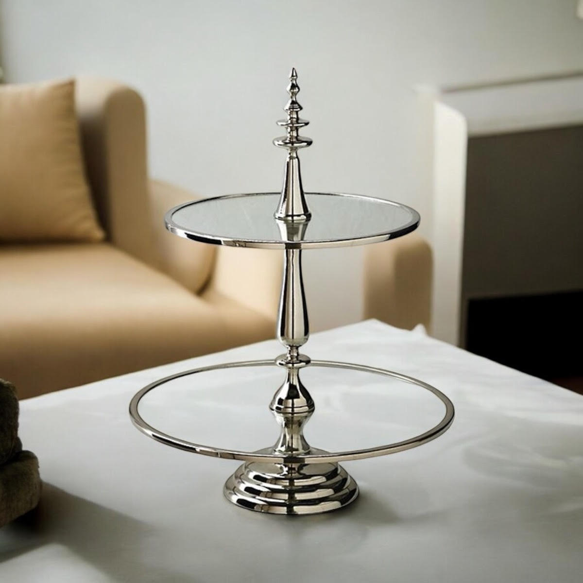 54CM 2 TIER CAKE STAND