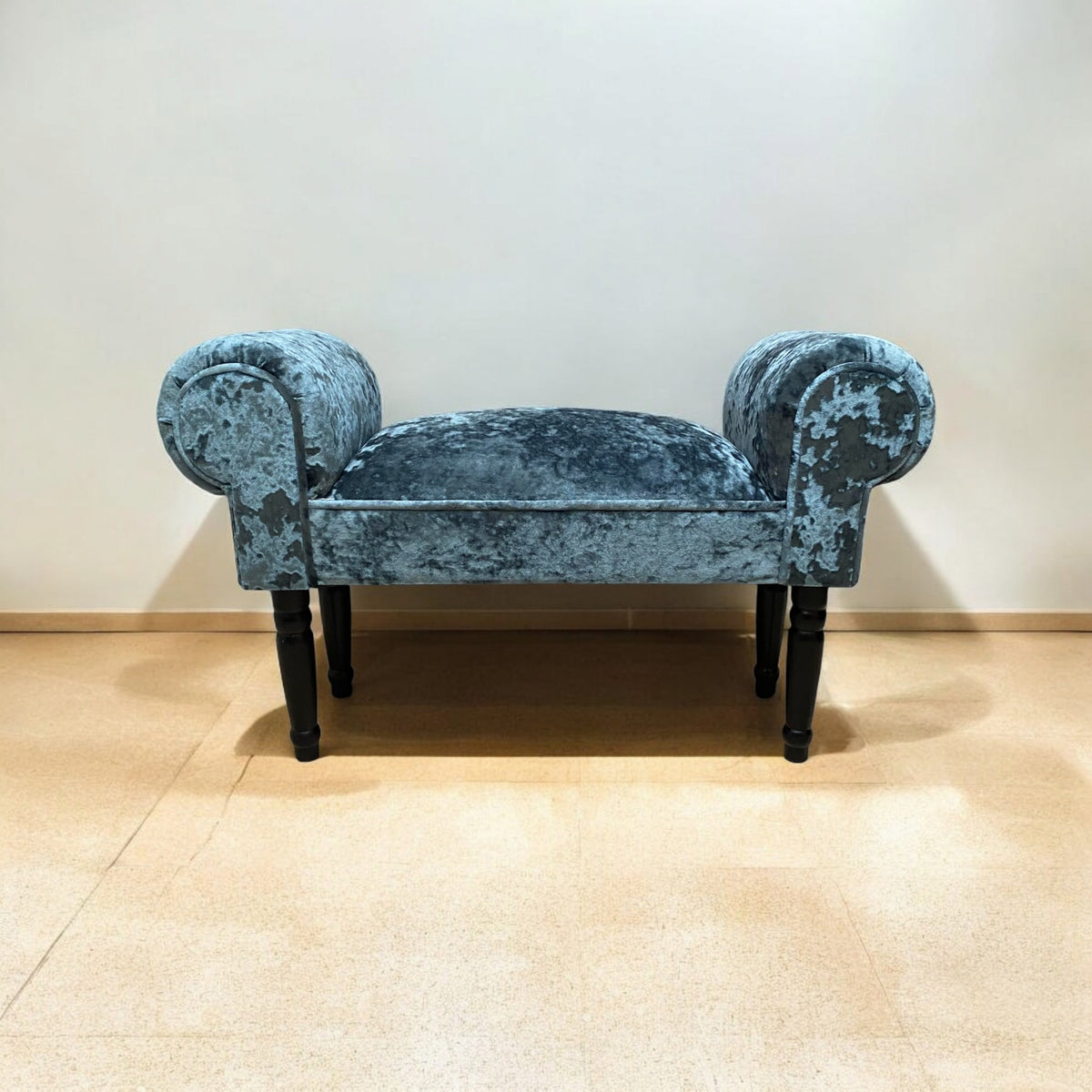 VELVET LUXURY BLUE SMALL WINDOW SEAT