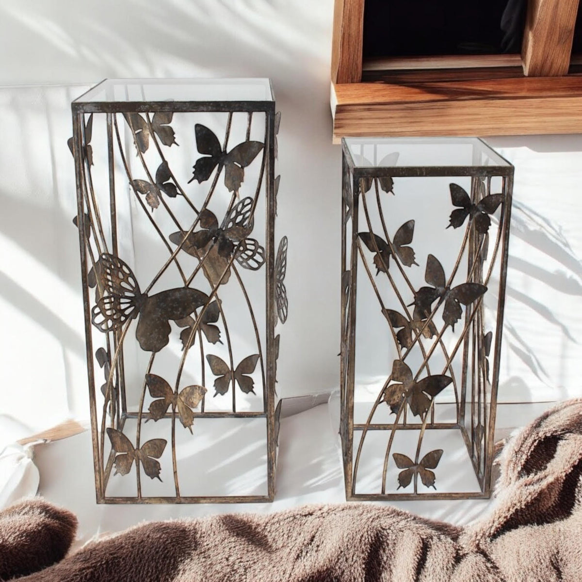 75/64CM SET 2 METAL TABLES